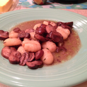 Gnocchi with Mushrooms in Broth