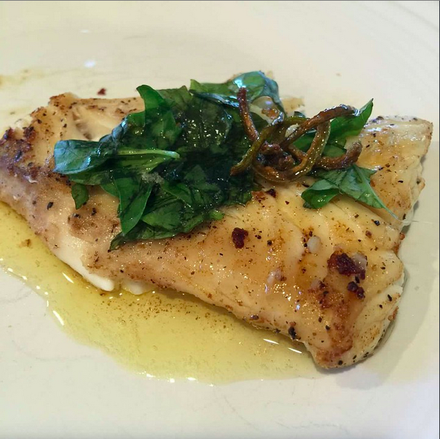 Ridiculously Delicious and Easy Halibut with Jalapeno Butter Palazzo
