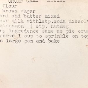Crumb Cake Esties