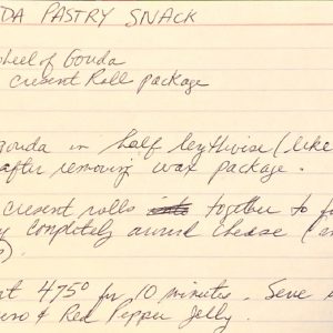 Gouda Pastry Snack