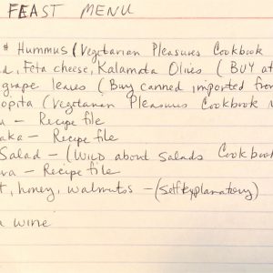 Greek Feast Menu