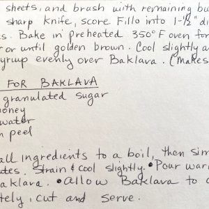 Syrup for Bakalva