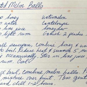 Marinated Melon Ball
